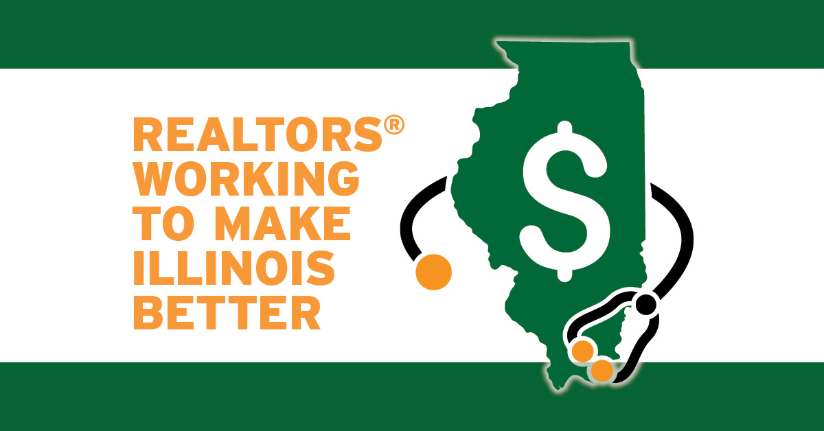 In a recent survey of Illinois REALTORS® membership, 62 percent rated the “condition of the Illinois state economy and the overall economic environment” as the business or real estate issue that worries them most.