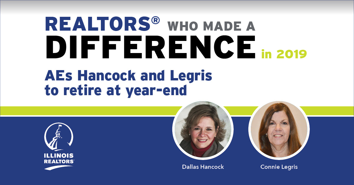 Dallas Hancock and Connie Legris retire at year-end 2019