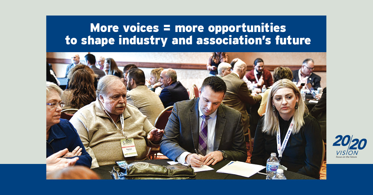 While in East Peoria, the Public Policy and Program Working Group Roundtable discussed a variety of industry topics ranging from preferences in education to the role teams are playing in real estate. Pictured (l to r): REALTOR® Thomas Krettler, Local Governmental Affairs Director Jim Clayton and REALTOR® Jayme Ahlden Fay.