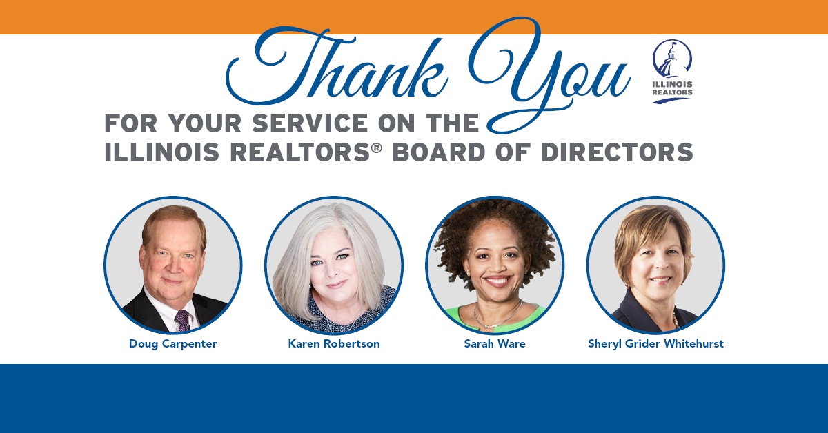 Thank you outgoing Board of Directors members