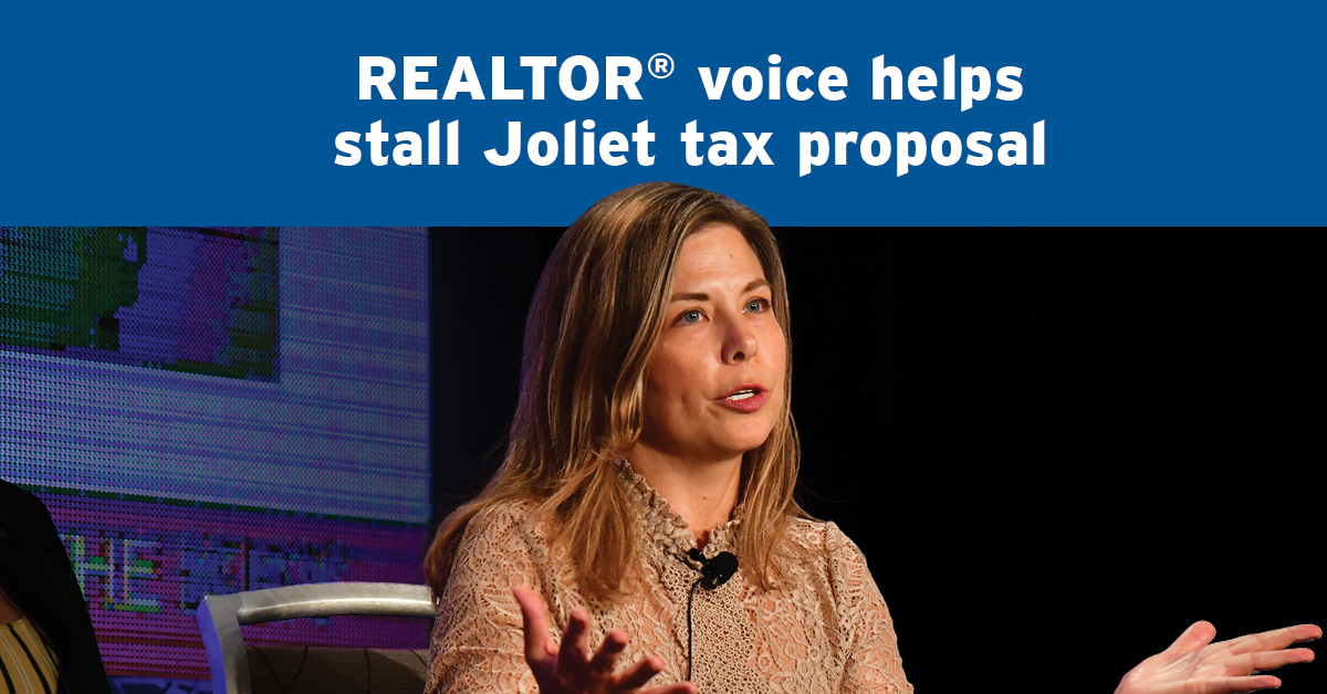 REALTOR® voice stalls Joliet tax proposal